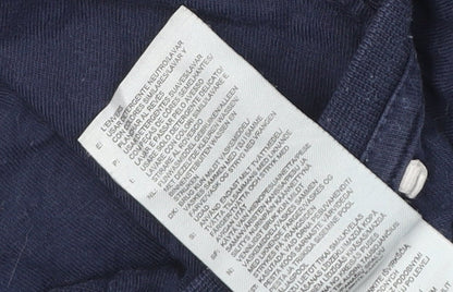 Adidas Men's Blue Graphic T-Shirt Large