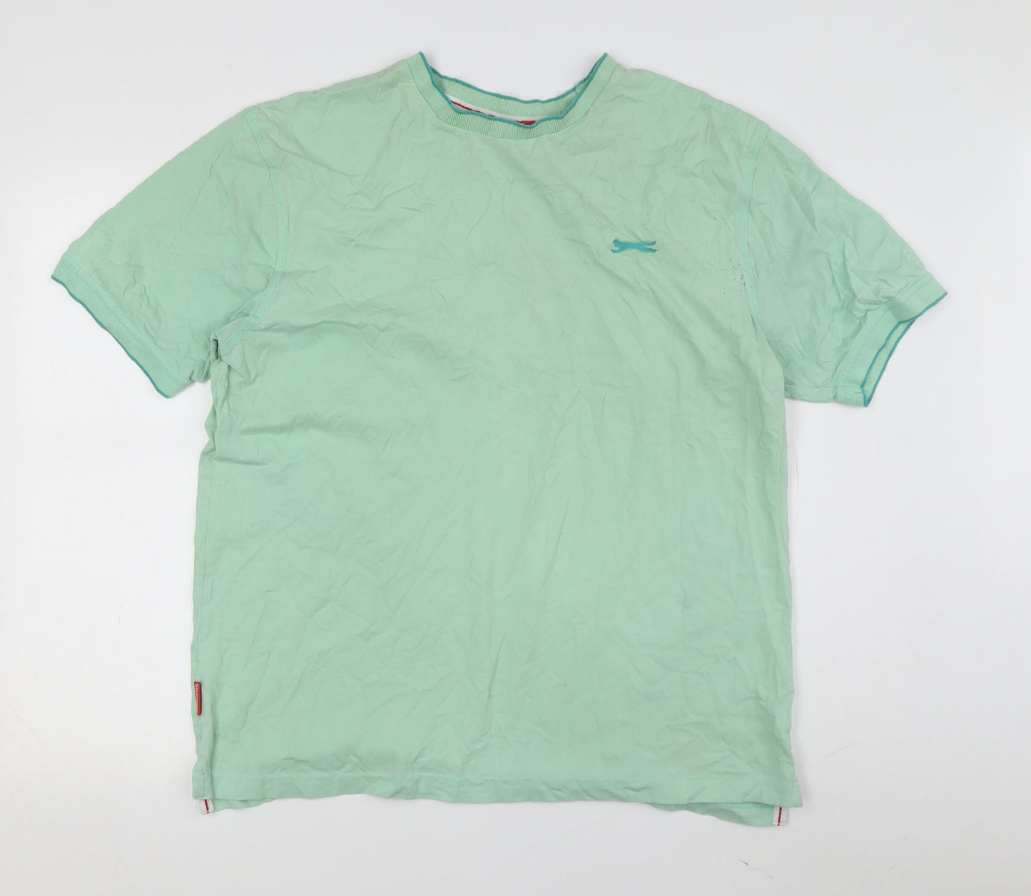 Slazenger Men's Green XL Crew Neck T-Shirt