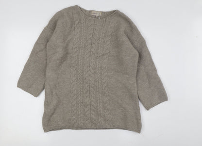 Womens UK Size M Amaryllis Beige Pullover Jumper