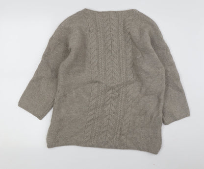 Womens UK Size M Amaryllis Beige Pullover Jumper
