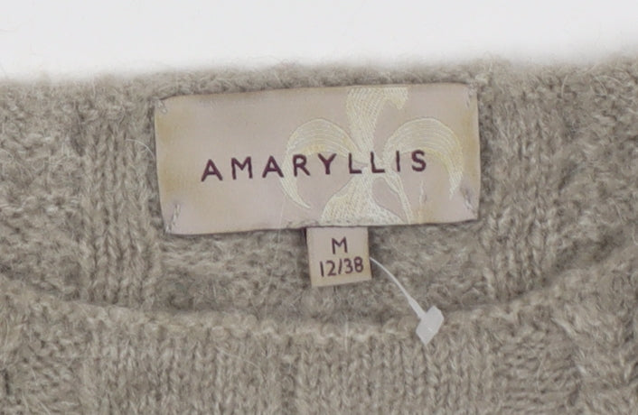 Womens UK Size M Amaryllis Beige Pullover Jumper