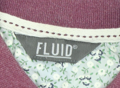 Fluid Men's Red Polo Shirt S Short Sleeve Cotton