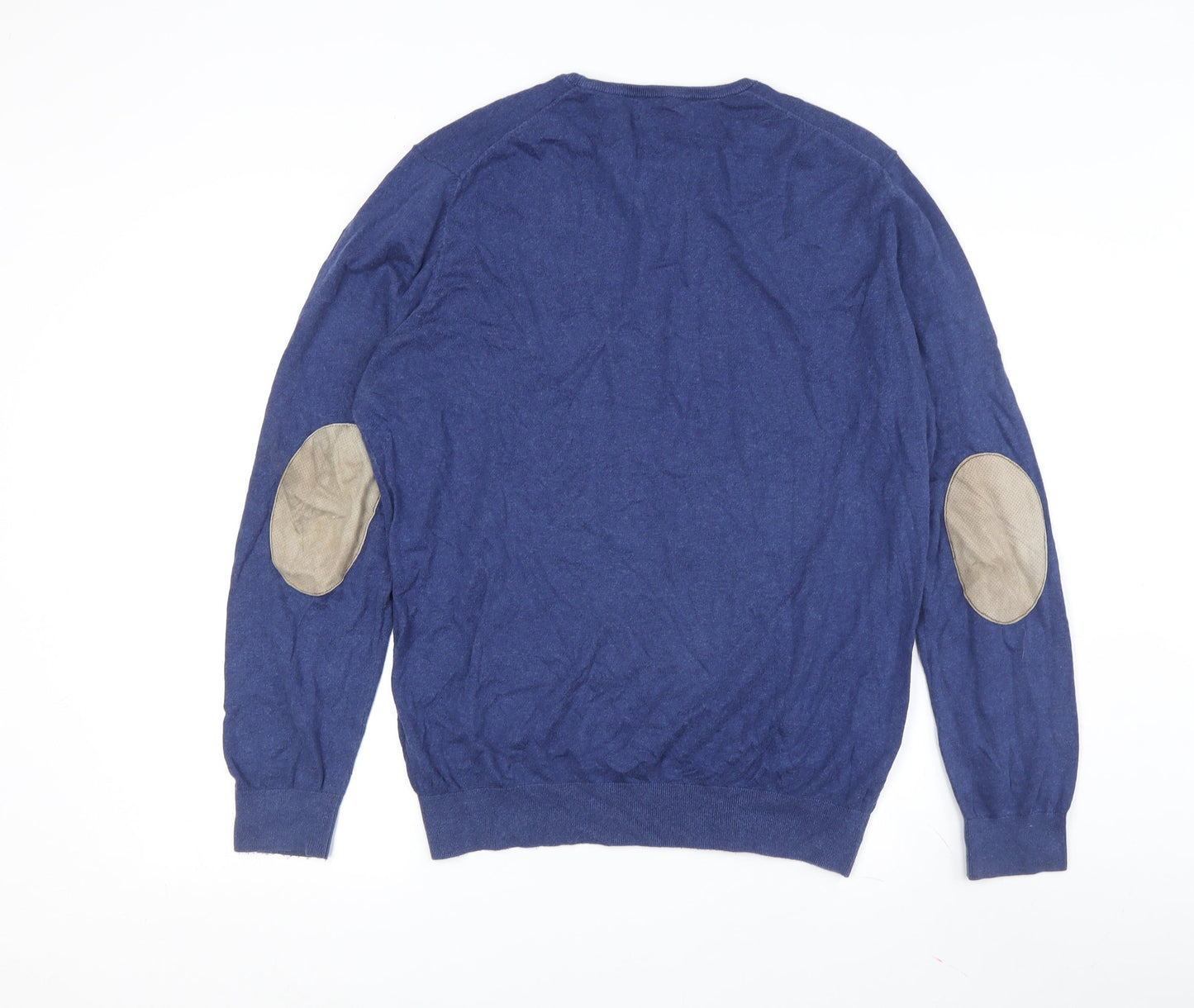 Massimo Dutti Men's Blue XL Pullover Jumper