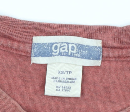 Mens UK Size XS Gap Red  T-Shirt
