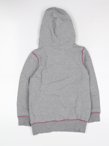 Disney Girls Grey Hoodie 8-9 Years Cartoon Pullover