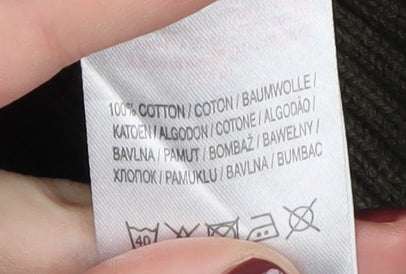 Dissident Men's Green XL Cotton Pullover Jumper