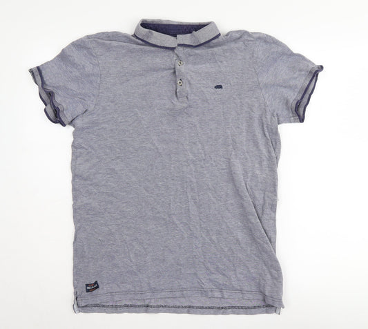 SoulCal & Co Men’s Grey Polo Shirt L Collared Short Sleeve