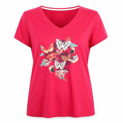 Womens UK Size 16 Peter Storm Pink Basic T-Shirt