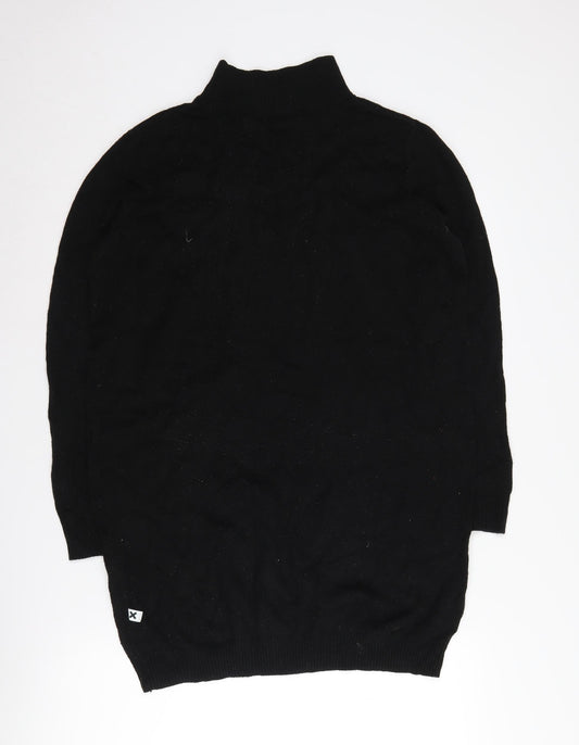 Collusion Women's Black Knit High Neck Dress Size 10