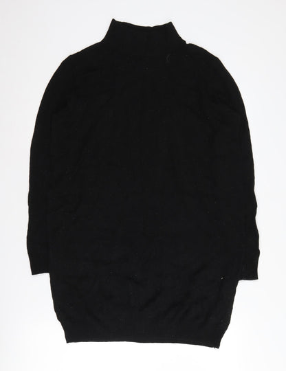 Collusion Women's Black Knit High Neck Dress Size 10