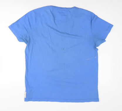 Mens UK Size L Criminal Blue  T-Shirt