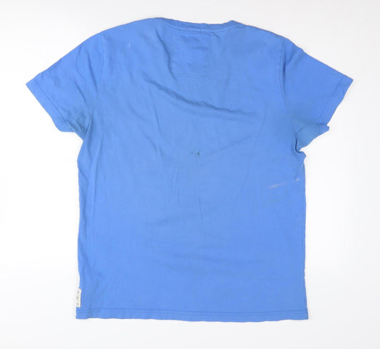 Mens UK Size L Criminal Blue  T-Shirt