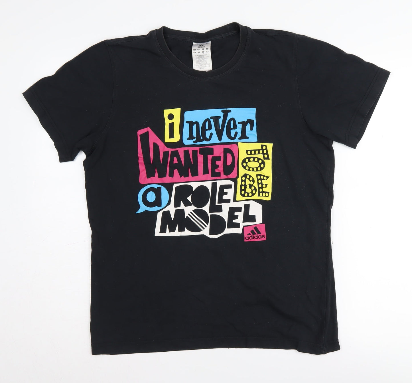Unisex Adults UK Size S adidas Black Basic T-Shirt