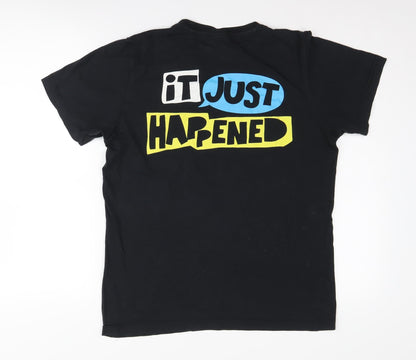Unisex Adults UK Size S adidas Black Basic T-Shirt