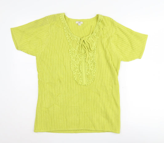 Cotton Traders Women's Green Pullover Jumper, Size 10