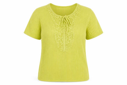 Womens UK Size 10 Cotton Traders Green Pullover Jumper