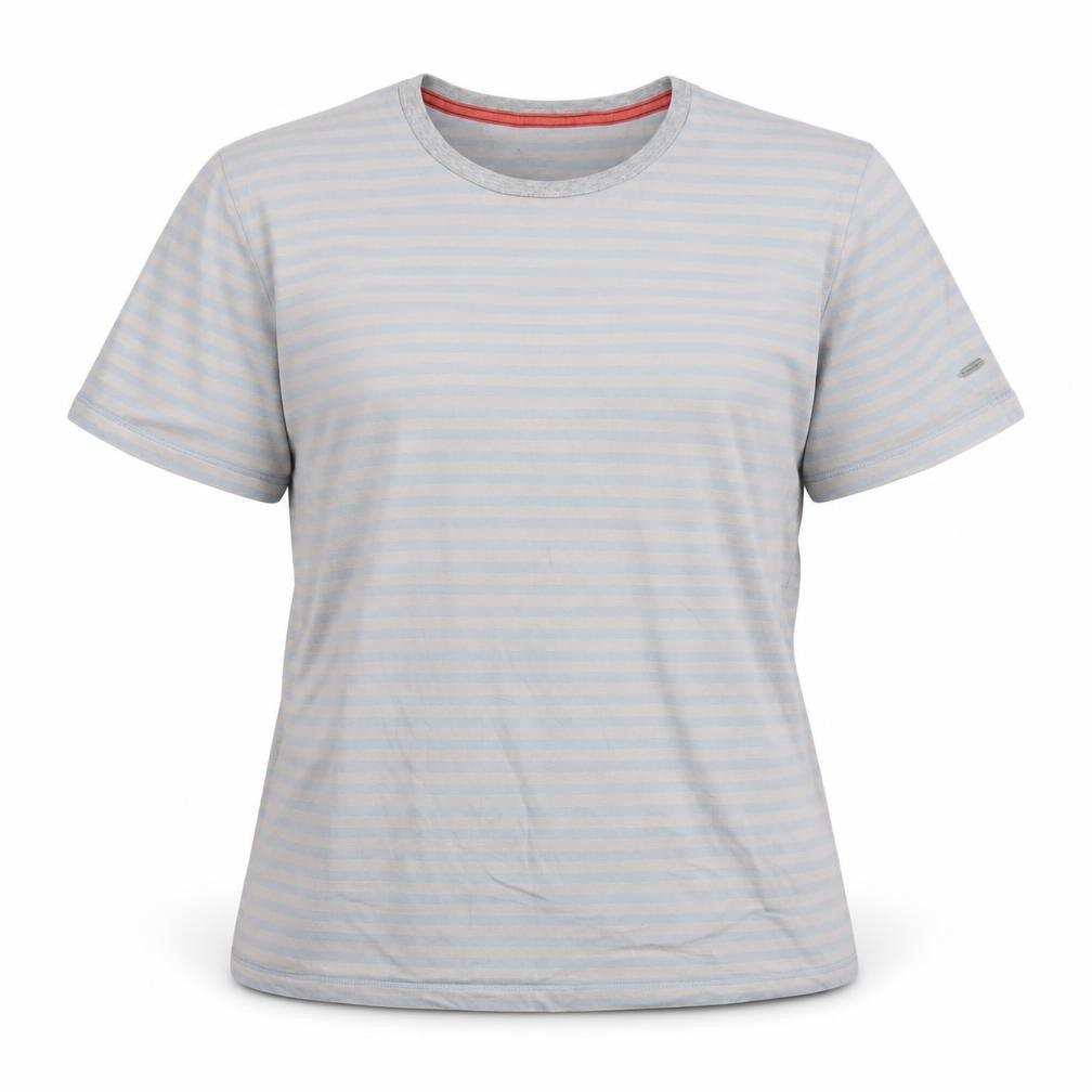 Front view of Pepe Jeans unisex blue striped m jersey t-shirt