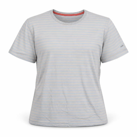 Front view of Pepe Jeans unisex blue striped m jersey t-shirt