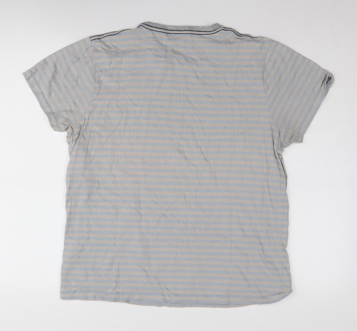 Pepe Jeans Unisex Blue Striped M Jersey T-Shirt