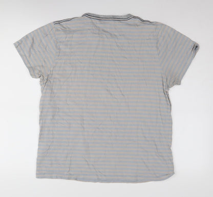 Pepe Jeans Unisex Blue Striped M Jersey T-Shirt