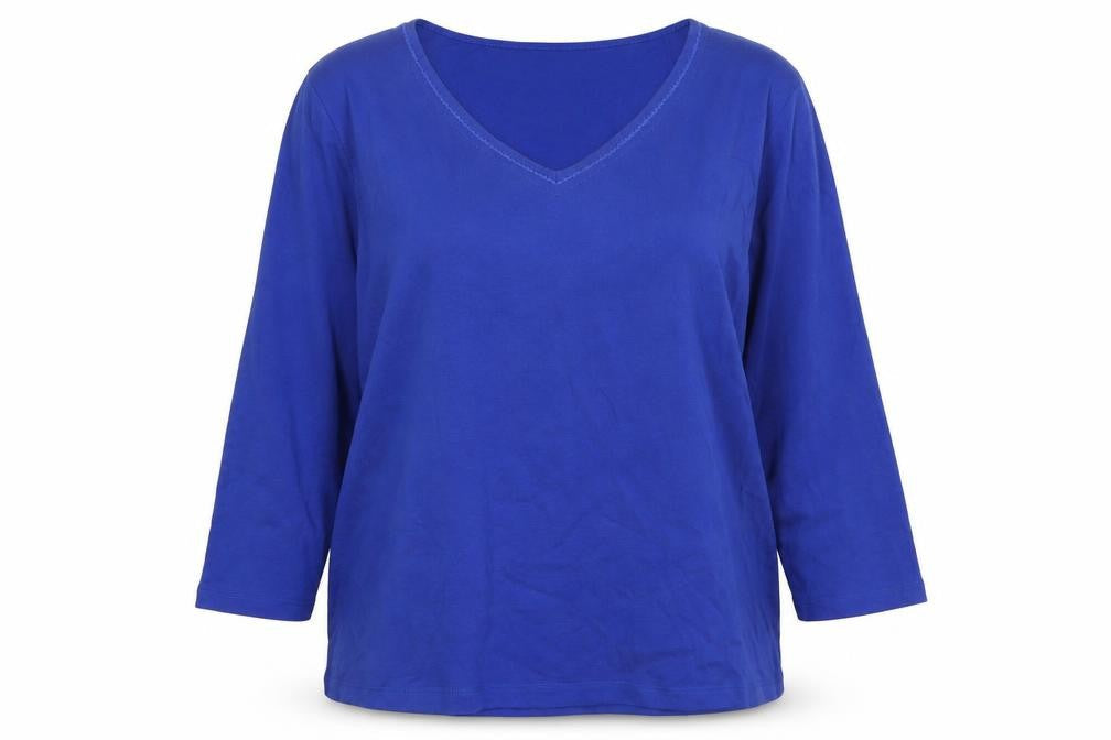Womens UK Size XL CC Blue Basic T-Shirt