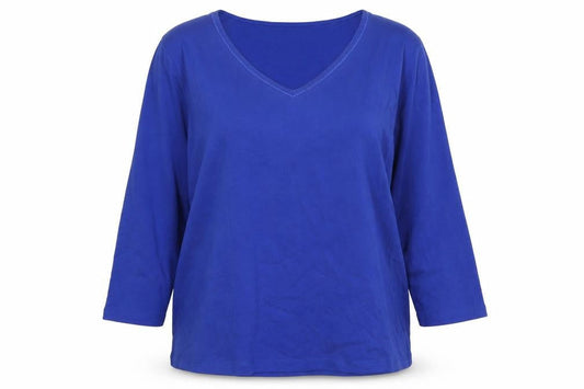 Womens UK Size XL CC Blue Basic T-Shirt