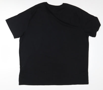 Mens UK Size 2XL ELF Black  T-Shirt