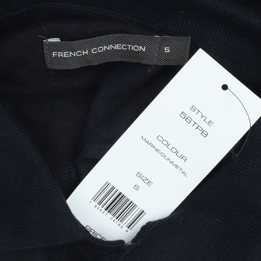 French Connection Men’s Black Long Sleeve Polo S