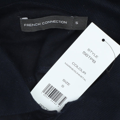 French Connection Men’s Black Long Sleeve Polo S