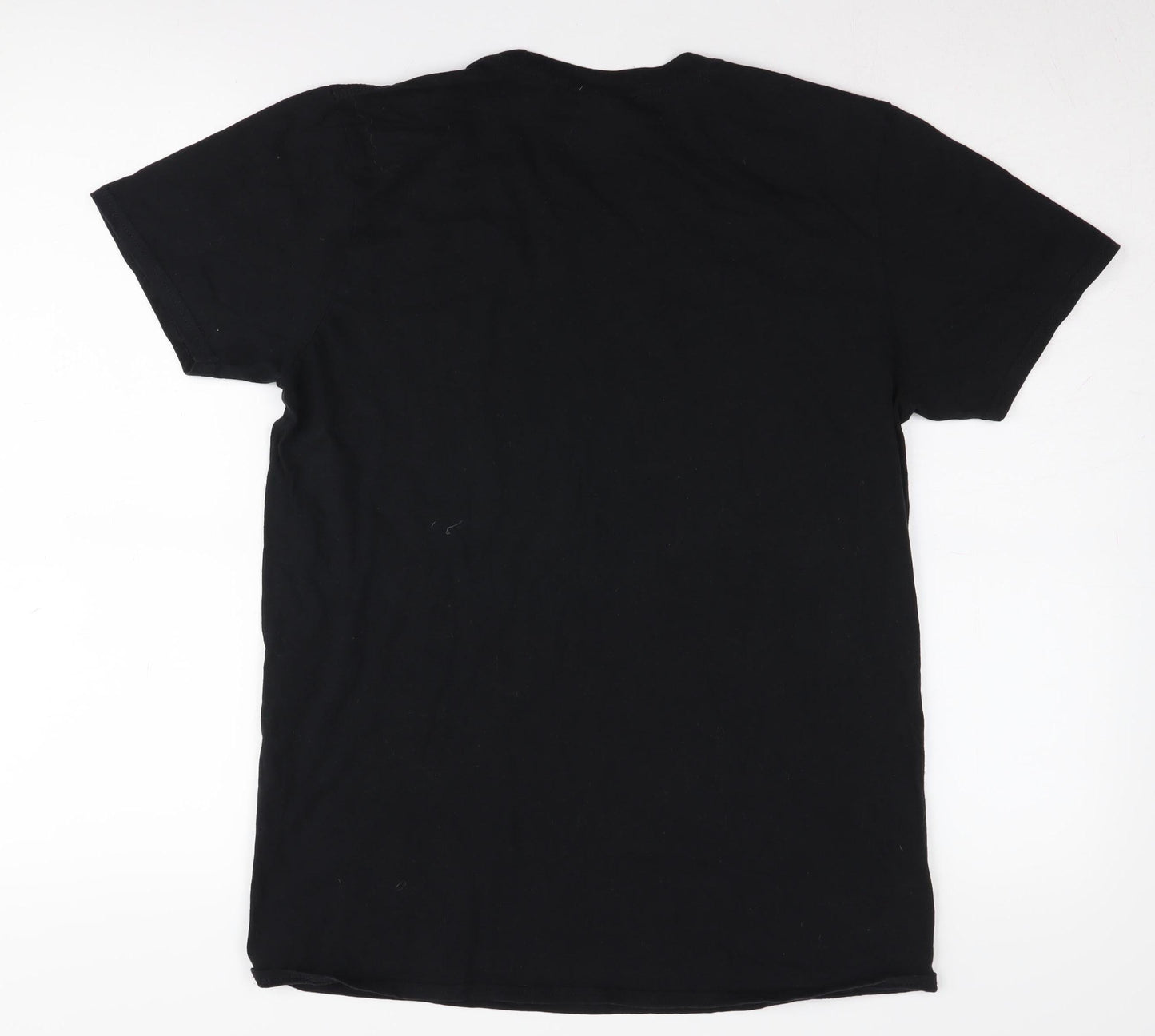 Unisex Adults UK Size M Gildan Black Basic T-Shirt