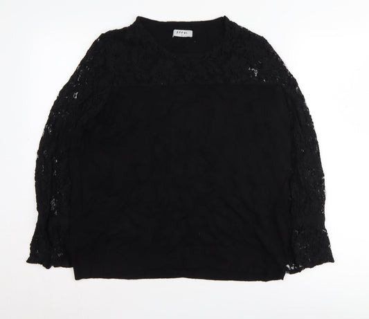 Womens UK Size 16 Soon Black Pullover Jumper