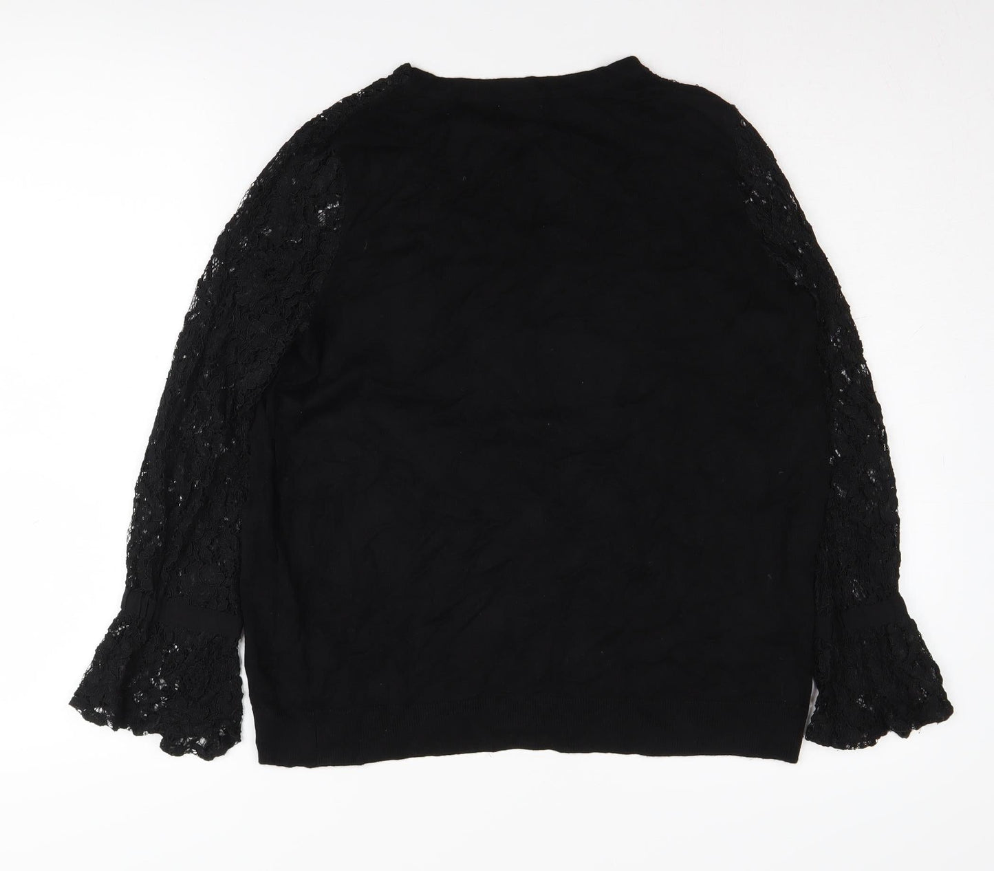Womens UK Size 16 Soon Black Pullover Jumper