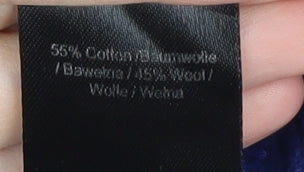 John Partridge Men's Blue V-Neck Pullover Jumper M