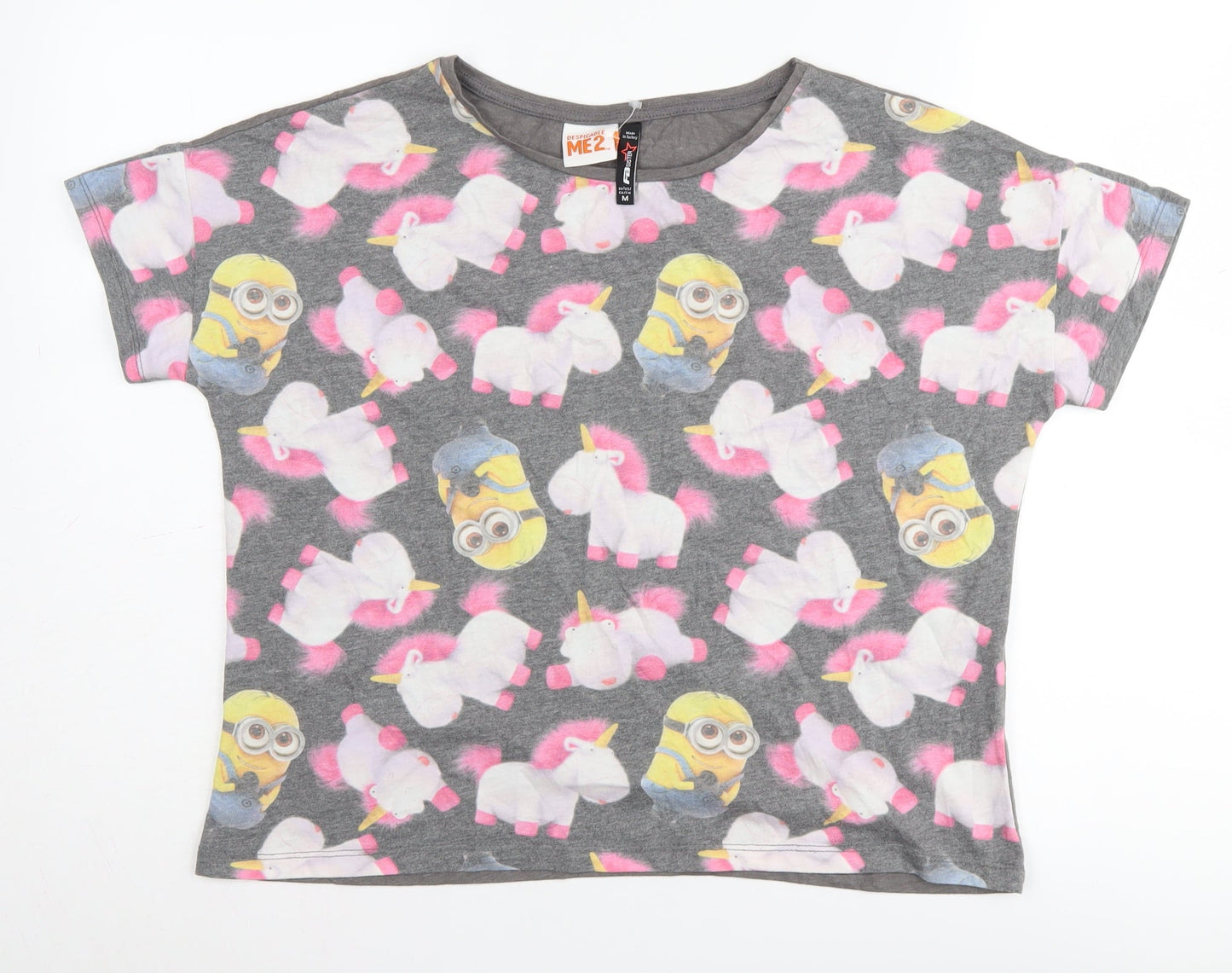 Unisex Adults UK Size M FB Sister Grey Basic T-Shirt