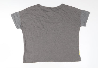Unisex Adults UK Size M FB Sister Grey Basic T-Shirt