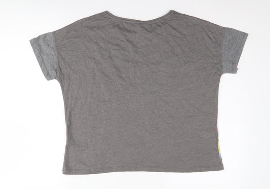 Unisex Adults UK Size M FB Sister Grey Basic T-Shirt