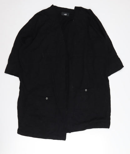 Womens UK Size XL Wallis Black Cardigan Jumper