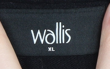Womens UK Size XL Wallis Black Cardigan Jumper
