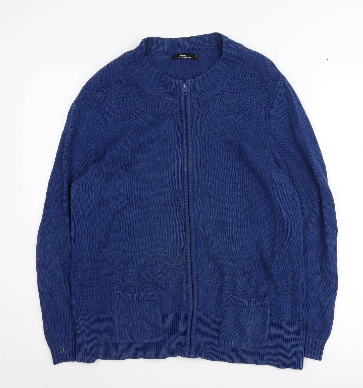 Womens UK Size M Bm collection Blue Cardigan Jumper