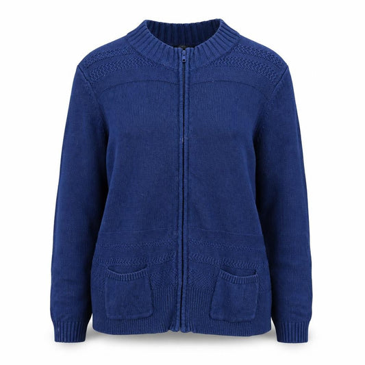 Womens UK Size M Bm collection Blue Cardigan Jumper