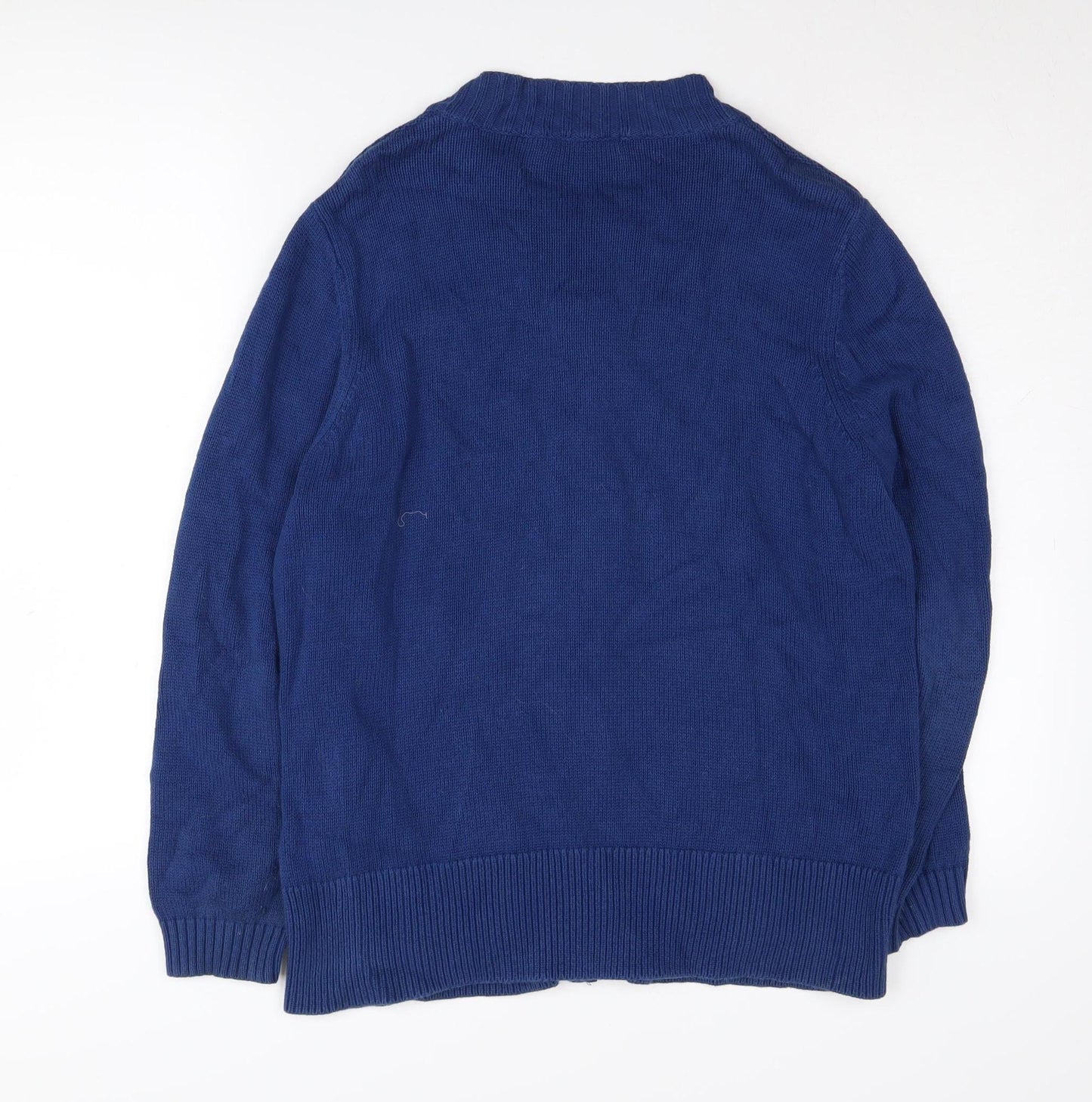 Womens UK Size M Bm collection Blue Cardigan Jumper