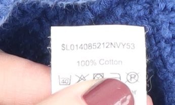 Womens UK Size M Bm collection Blue Cardigan Jumper