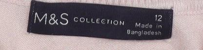 Marks and Spencer Women's Pink Pullover Jumper Size 12