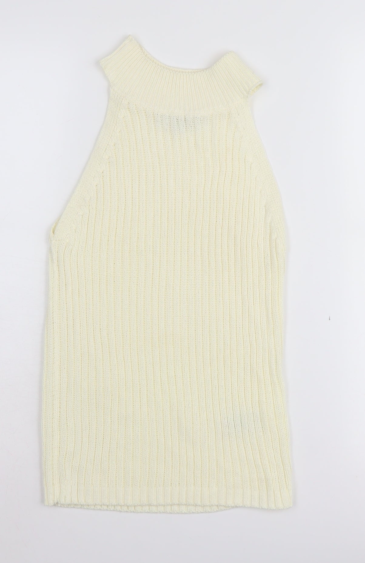 Womens UK Size 6 NEXT Ivory Vest Jumper