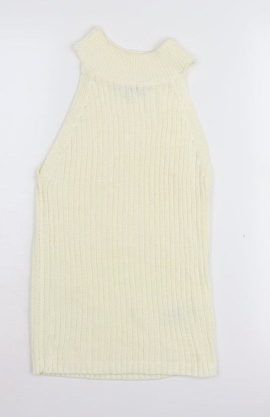 Womens UK Size 6 NEXT Ivory Vest Jumper