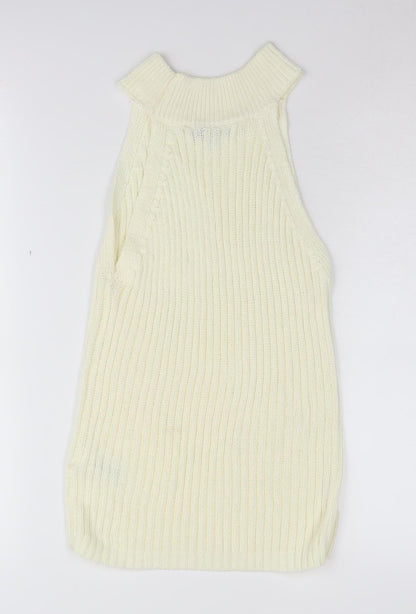 Womens UK Size 6 NEXT Ivory Vest Jumper