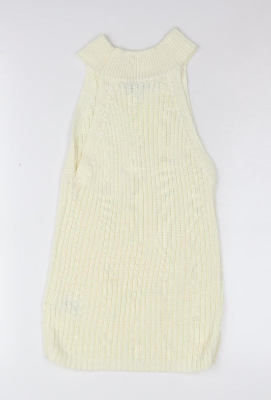 Womens UK Size 6 NEXT Ivory Vest Jumper