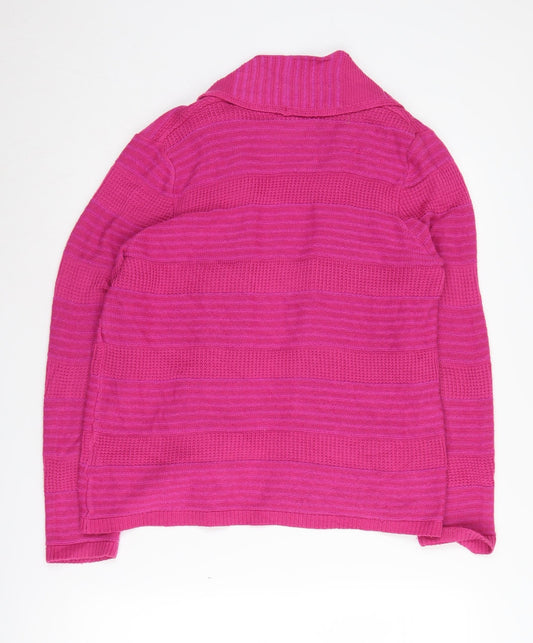 Womens UK Size 14 Marks and Spencer Pink Cardigan Jumper