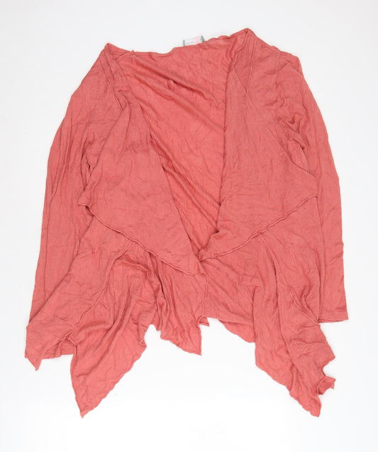 Womens UK Size 14 Marks and Spencer Pink Wrap Jumper