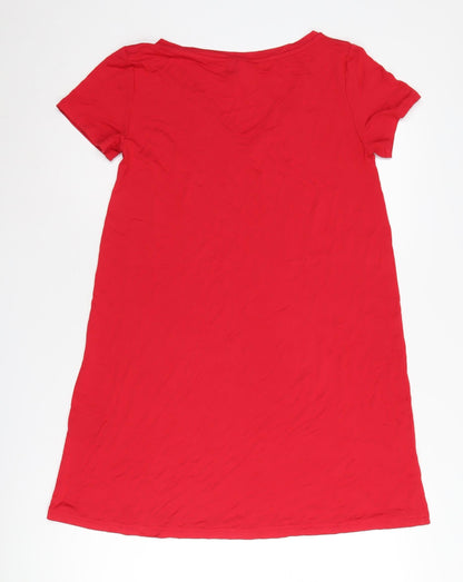 H&M Women's Red Short T-Shirt Dress S